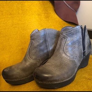 Dansko Gray booties
